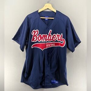 Mizuno MEN Jersey Bombers New York Large Navy Retro